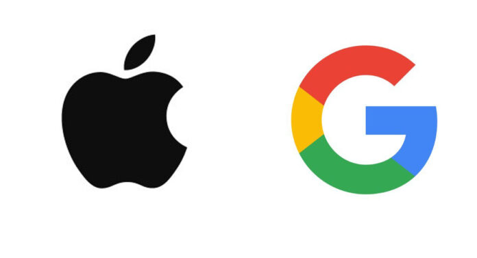 Google and Apple logo