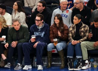 Pete Davidson and Emily Ratajkowski spotted at Knicks game