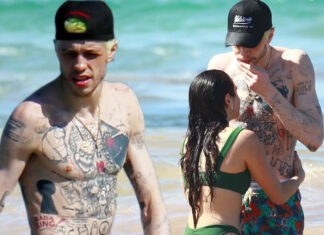 Pete Davidson and bikini-clad Chase Sui share a tender embrace in the ocean on romantic Hawaiian getaway... after denying romance rumors